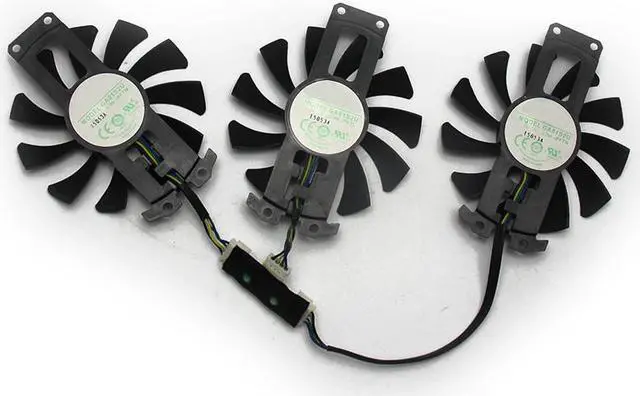 Alt view image 4 of 4 - 3PCS/Lot 75mm GA81S2U 4PIN GTX980 GTX970 VGA GPU Cooler fan Replace  ZOTAC Gece GTX 980-4GD5 GTX 970 AMP 4G Graphic Card
