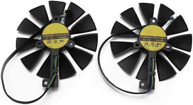 Alt view image 4 of 6 - 87mm FDC10U12S9-C 4Pin RTX2080 GPU Card Cooler Fans  ASUS Gece RTX 2080 GAMING Card Fan