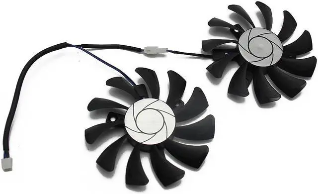 Alt view image 2 of 4 - HA8010H12F-Z 75MM 2Pin GTX1050 2GT OC GPU Cooler DUAL Fan  MSI Gece GTX 1050Ti GTX 1050 Ti 4GT-OC Graphic Card Cooling Fan