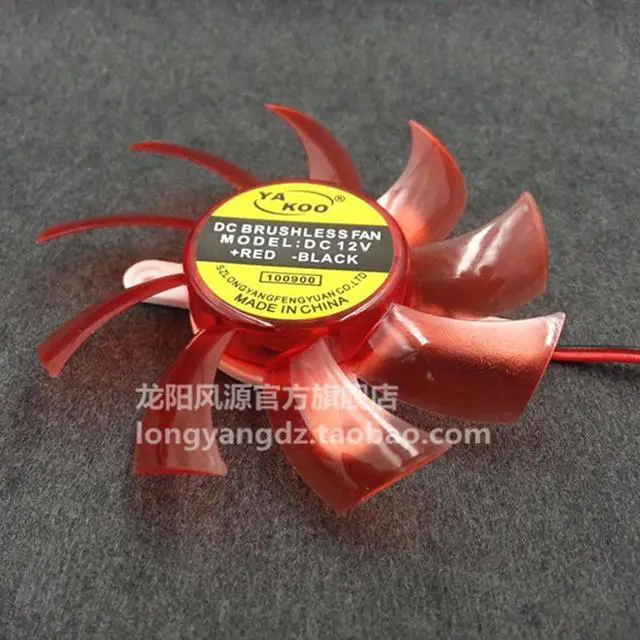 Alt view image 5 of 5 - New Super Silent 75mm fan DC12V 42x42x42mm Hole Pitch diameter 75x15MM Fan For 9800GT 9600GT Graphics Card fan blade