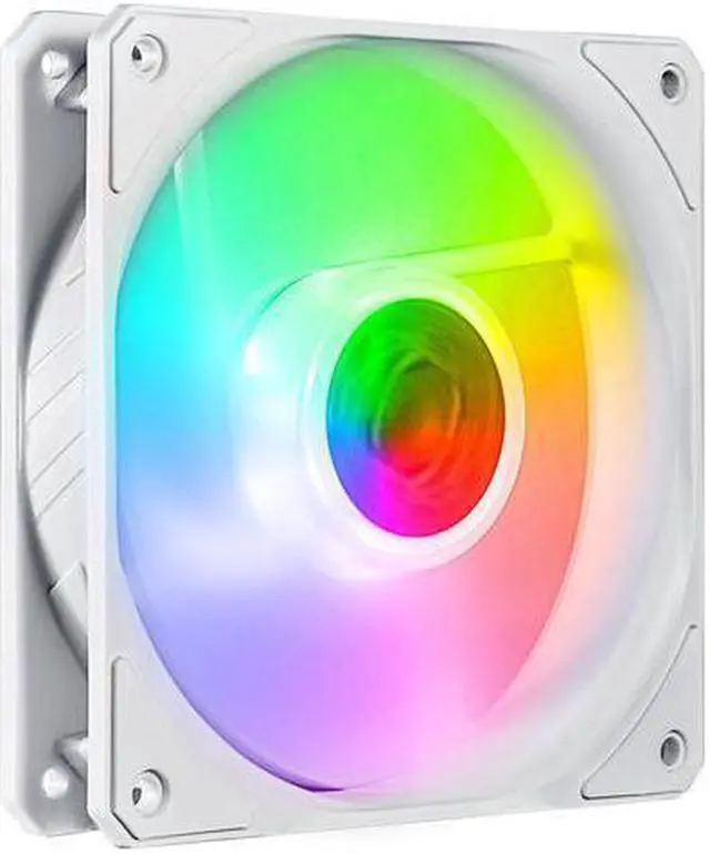 Alt view image 5 of 5 - SickleFlow 120 V2 Addressable RGB Fan Cooler Master (White Edition, 3 in 1 with ARGB LED Controller) - 120mm Square Frame Fan, Air Balance Curve Blade Design, PWM Control for PC Case & Liquid Radiator