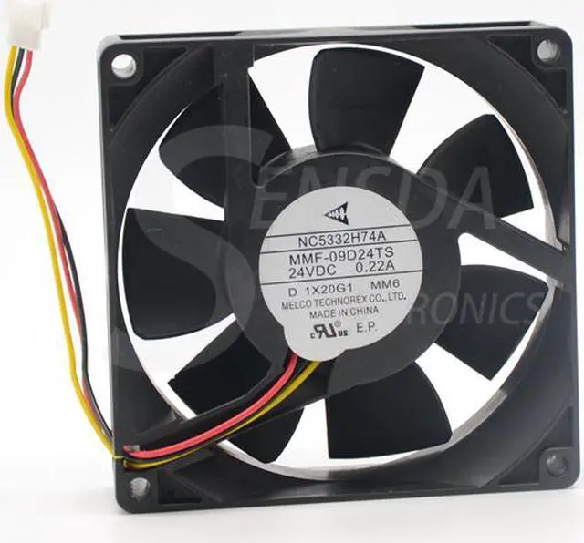 Alt view image 4 of 7 - NEW original For Mitsubishi drive fan NC5332H74A Melco MMF-09D24TS MM6 9025 DC 24V 0.22A server cooling fan PLC ABB fan