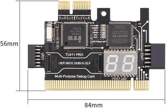 Main image of TL611 Pro Universal Laptop and PC PCI PCI-E mini PCI-E LPC motherboard Diagnostic Analyzer Tester Debug Cards upgraded TL460S