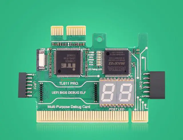 Alt view image 3 of 6 - TL611 Pro Universal Laptop and PC PCI PCI-E mini PCI-E LPC motherboard Diagnostic Analyzer Tester Debug Cards upgraded TL460S