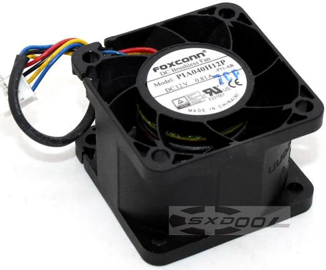 Main image of Foxconn 4028 12V double ball high speed PIA040H12P 4cm computer chassis power supply PWM fan