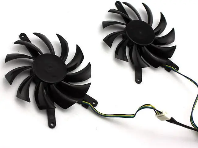 Alt view image 3 of 4 - For EVGA GeForce GTX 560ti 570 graphics card cooling fan PLD08010S12HH