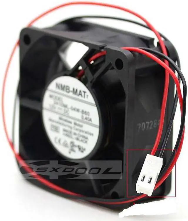 Main image of Original NMB 2410ML-04W-B60 6025 12V 0.40A 6CM Dual Balls bearing 2 Wires 2 Pins case Fan
