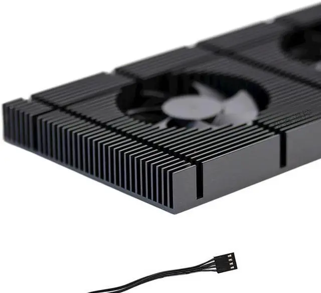 Alt view image 4 of 5 - SXDOOL graphics card backplane heat exchanger RTX3090 backplane cooling fan memory cooling 3080/3070 radiator