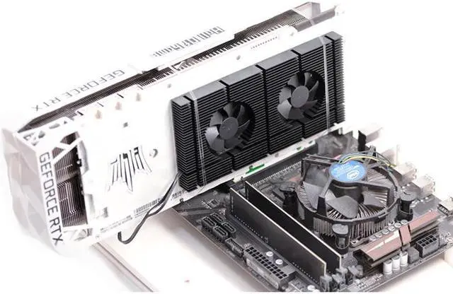 Alt view image 5 of 5 - SXDOOL graphics card backplane heat exchanger RTX3090 backplane cooling fan memory cooling 3080/3070 radiator