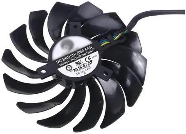 Alt view image 5 of 6 - 1 pair PLD10010S12HH FOR MSI Radeon RX480 580 GTX1080Ti 1070 Graphics Card Cooler Fan 12V