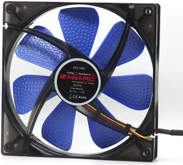 Main image of GOIF FAN ZG3-140C 14 cm 12V 0.1A 14025 3-wire computer case cooling fan