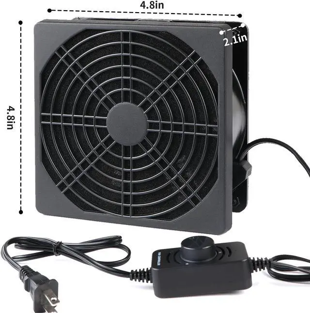 Alt view image 5 of 6 - 120V Solder Smoker Absorber Remover Fume Extractor Smoke Prevention DIY Working Cooling Fan Soldering with spare Carbon filter SXDOOL SXD12038B1LM