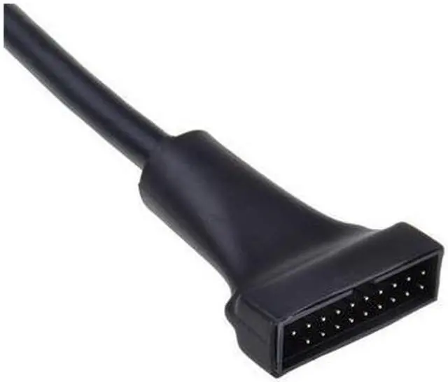 Alt view image 3 of 4 - USB 3.0 19Pin/20 pin Male to Front Panel towards to USB 2.0 to Motherboard Header Box 9Pin /10pin Female Adapter Converter Joiner Housing Cable The cable can let the USB 3.0 20 pin device connected to