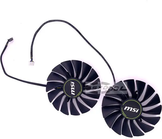 Alt view image 3 of 4 - 1 Pair 88mm original POWER LOGIC PLA09215B12H 12V 0.55 RTX 2080 Ti VENTUS OC Graphic Cooler fan For MSI Geforce RTX 2080Ti 2080 Super Video Card Fan