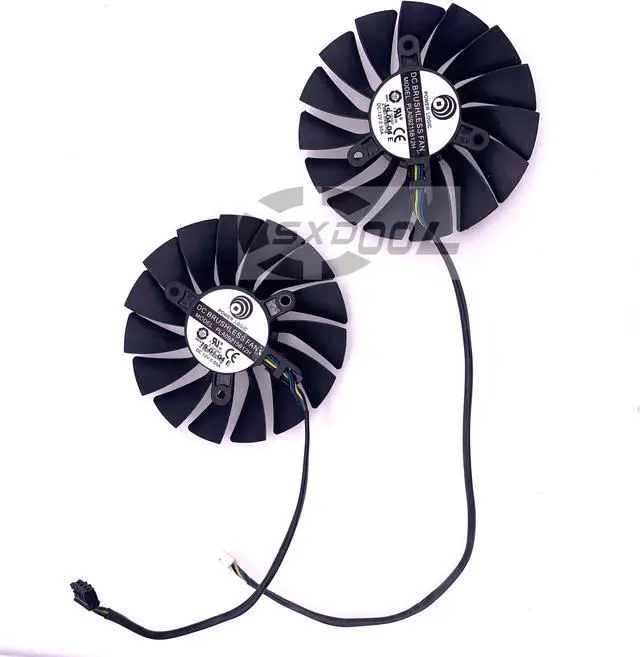 Alt view image 2 of 4 - 1 Pair 88mm original POWER LOGIC PLA09215B12H 12V 0.55 RTX 2080 Ti VENTUS OC Graphic Cooler fan For MSI Geforce RTX 2080Ti 2080 Super Video Card Fan