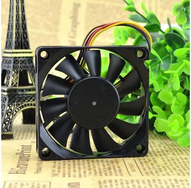 Alt view image 3 of 4 - New CPU Fan Nidec D07R-12T3U 12V 0.29A 7015 70mm x 15mm 4 pin PWM Long Wire case cooler chassis fan hydraulic bearing cooling fan - Ethereum Mining ETH