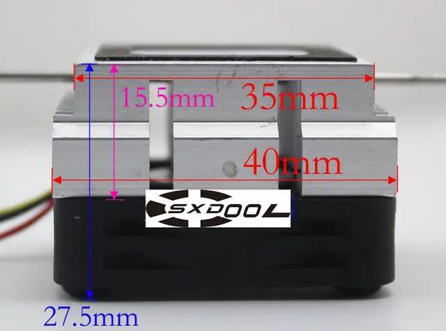 Alt view image 5 of 7 - Original Delta ASB0405HA-A 5V 0.16A Industrial PC North and South Bridge radiator FHSA4010S-1681 (fan & heat sink)