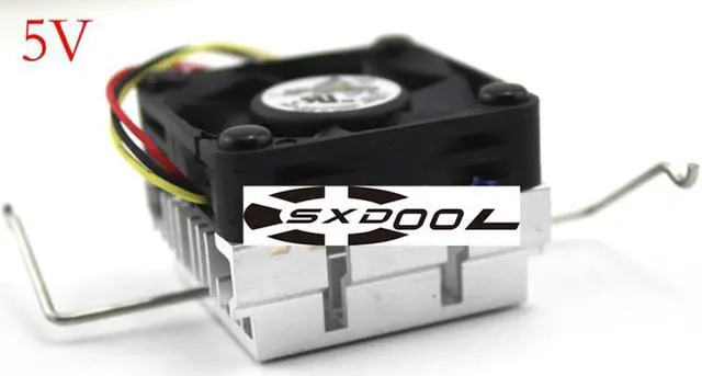 Alt view image 7 of 7 - Original Delta ASB0405HA-A 5V 0.16A Industrial PC North and South Bridge radiator FHSA4010S-1681 (fan & heat sink)