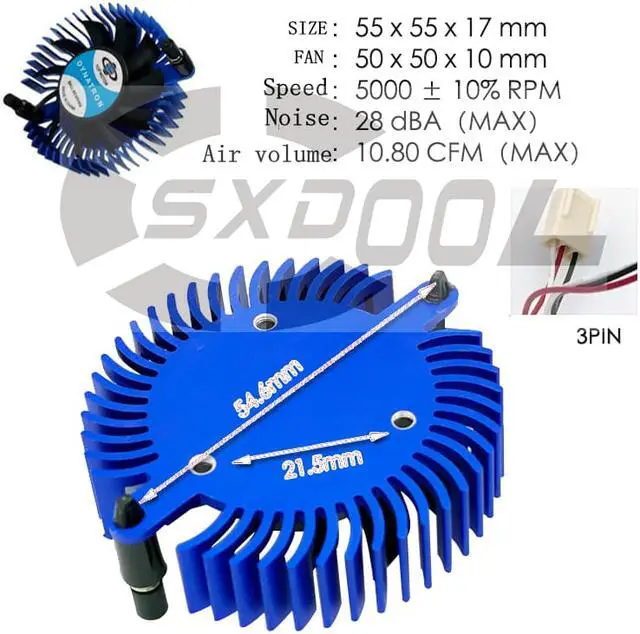 Alt view image 2 of 5 - TOP MOTOR CPU graphics chip North and South Bridge radiator mute ultra-thin computer fan radiator air-cooled V31G