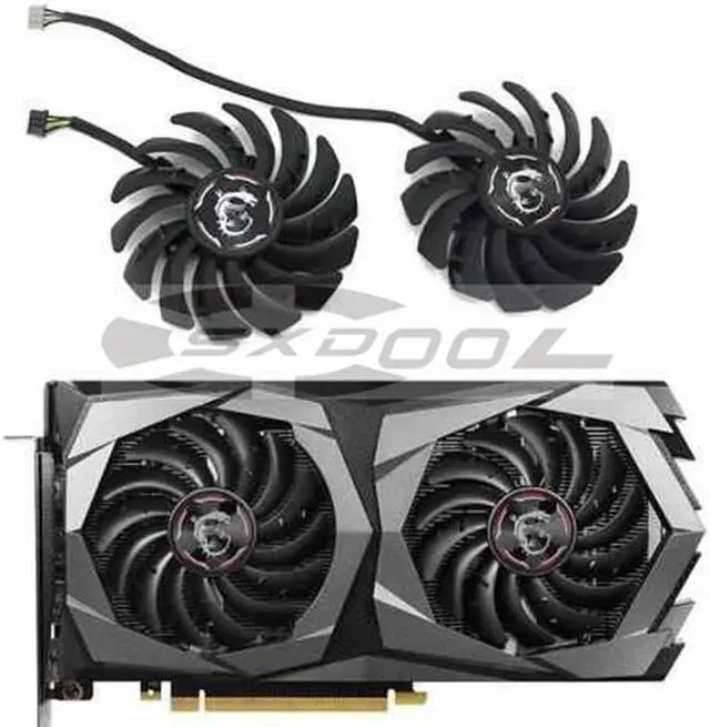 Alt view image 5 of 5 - 87MM PLD09210S12HH DC12V 0.40A 4PIN For RTX2060 graphics fan MSI Geforce RTX 2060 Super GAMING X Graphics Card Fan