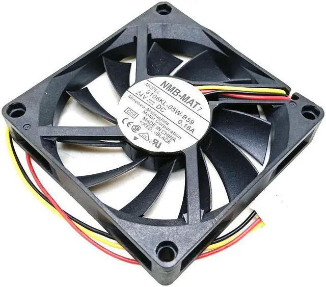 Alt view image 3 of 4 - 80mm DC 24V Slim 15mm Cooling Fan 8cm NMB 3106KL-05W-B59 0.16A 80X80X 15 mm Case Cabinets PCB Server Inverter Fans