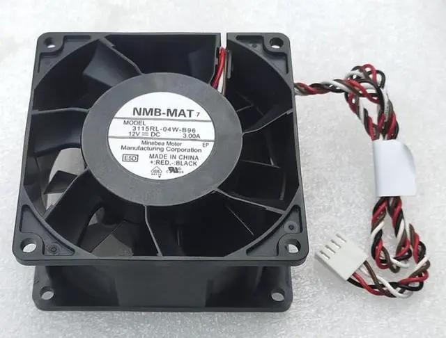 Main image of NMB 3115RL-04W-B96 DC12V 3A 80*80*38MM 8CM High speed PWM control cooling fan