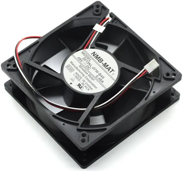 Alt view image 2 of 5 - NMB 5015KL-07W-B49 12.7CM 127mm 12738 DC 48V 0.46A Server Inverter Cooling Fan 127X127X38mm 4000RPM High Speed CFM 180CFM