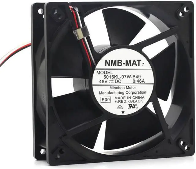 Main image of NMB 5015KL-07W-B49 12.7CM 127mm 12738 DC 48V 0.46A Server Inverter Cooling Fan 127X127X38mm 4000RPM High Speed CFM 180CFM