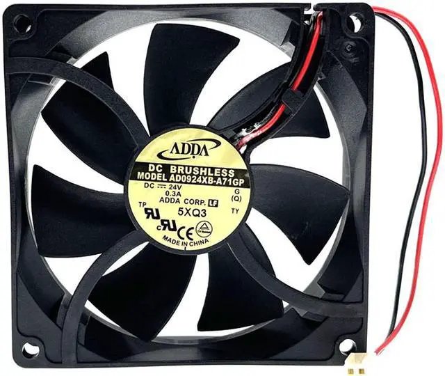Alt view image 5 of 5 - ADDA AD0924XB-A71GP 92mm 9225 DC 24V 4000RPM High Speed Air Flow Server Cooling Fan,92X92X25mm Dual Ball Bearing Fans