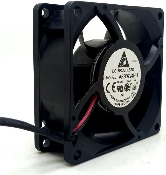 Main image of AFB0724HH Delta Electronics 70mm 7cm DC 24V 0.22A 7cm Dual Ball Cooling Fan Inverter Power Cabinet Cooler 3500rpm