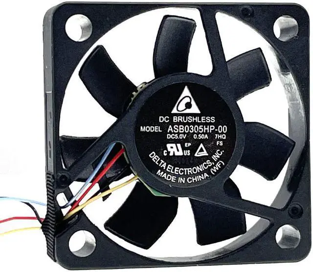 Main image of ASB0305HP-00 7HQ 3007 DC 5V 0.50A Cooling Fan,30X30X7mm For Delta Electronics 4Pin Speed Regulation Miniature Small Cooler