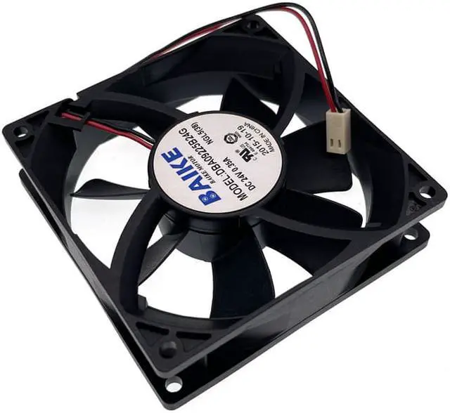 Alt view image 3 of 5 - Baike DBA09225B24G 92mm DC 24V 4000RPM High Speed CFM Server Cooling Fan,92X92X25mm Dual Ball Bearing 74.5CFM 2Pin Fans