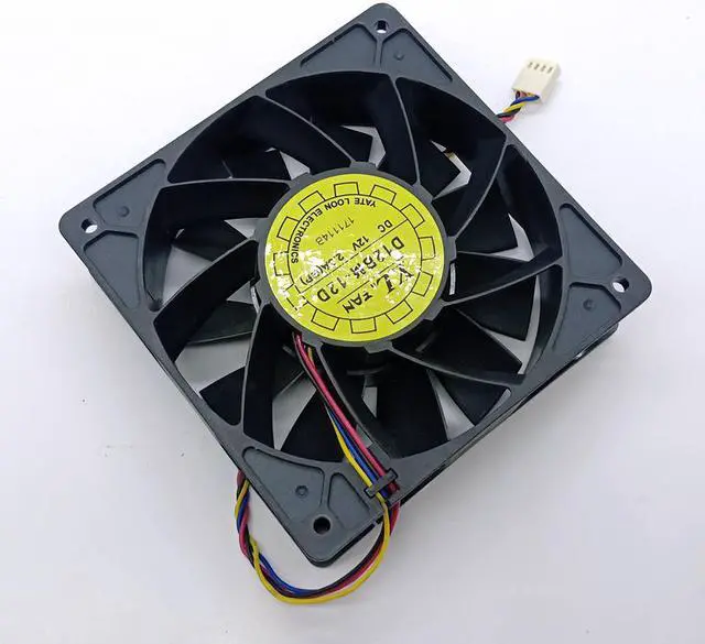 Alt view image 4 of 4 - D12BM-12D For YLFan 12038 12V 4-Pin PQM Temperature Control Cooling Fan 12cm Max Airflow Rate Fan 2.3A