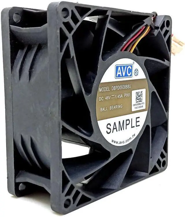 Main image of AVC DBP0938B8U 9038 DC 48V Violent High Speed Large Air Volume Dual Ball Fan 9cm 4-wire PWM Temperature Control Inverter Fan