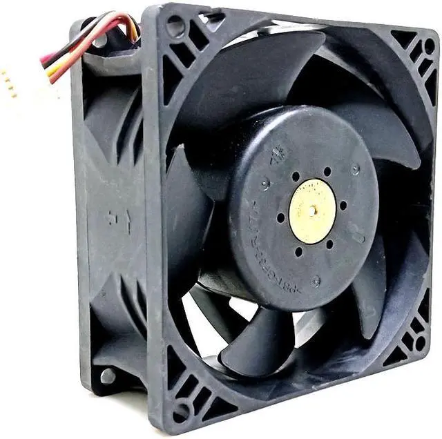 Alt view image 4 of 4 - AVC DBP0938B8U 9038 DC 48V Violent High Speed Large Air Volume Dual Ball Fan 9cm 4-wire PWM Temperature Control Inverter Fan