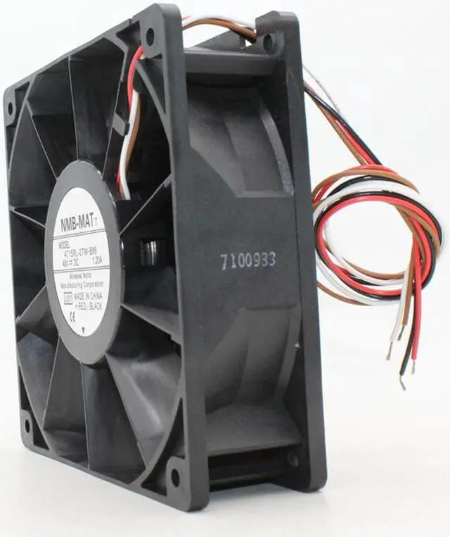 Alt view image 3 of 5 - Original NMB-MAT 4715RL-07W-B86 120mm 12cmx12cmx3.8cm DC48V 1.20A cooling fan 4-wire PWM high-volume cooling fan