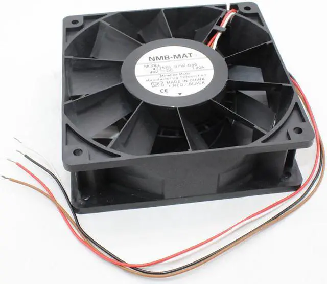 Alt view image 2 of 5 - Original NMB-MAT 4715RL-07W-B86 120mm 12cmx12cmx3.8cm DC48V 1.20A cooling fan 4-wire PWM high-volume cooling fan