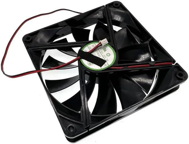Alt view image 4 of 4 - DFB13512H 135mm PSU Chassis Cooling Fan DC 12V 0.28A 1800RPM 13525 135X135X25mm 2 Wires Dual Ball Bearing