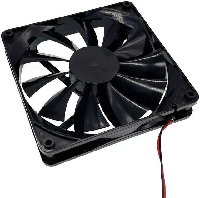 Alt view image 3 of 4 - DFB13512H 135mm PSU Chassis Cooling Fan DC 12V 0.28A 1800RPM 13525 135X135X25mm 2 Wires Dual Ball Bearing