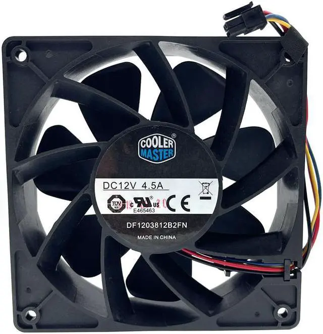 Main image of High Speed 120mm Cooling Fan 12cm,DF1203812B2FN DC 12V 4.50A 120X120X38mm Miner Cooler