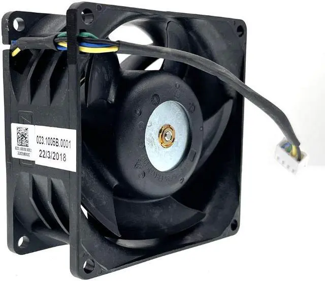 Alt view image 4 of 4 - 12v Ball Bearing Cooling Fan 8038,New for AVC DYTB0838B2U 2.1A 80X38mm 4-pin PWM,High Speed CFM Air Flow,for Car Boost Miner