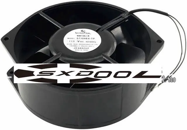 Alt view image 3 of 4 - IKURA FAN S7109BX-TP 172mm  17cm all-metal high temperature resistant fan AC 115V cooling fan