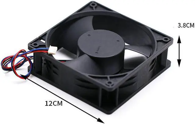 Alt view image 6 of 6 - EFB1224HHE 120mm DC 24V Server Cooling Fan Delta 12038 12cm High Speed Air Volume Inverter Cooling Fan