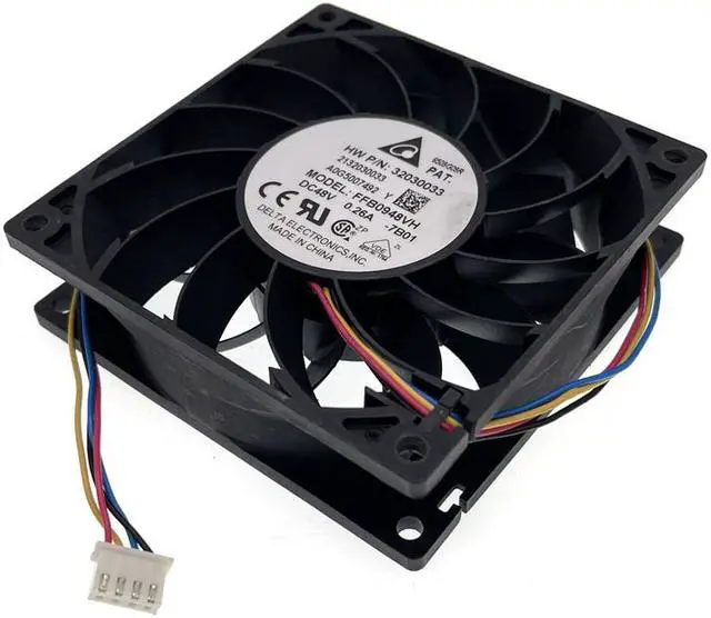 Alt view image 3 of 5 - FFB0948VH HW P/N 32030033 DC 48V Fan ,for Delta Electronics 9225 92mm Server Inverter Cooling Fan Dual Ball Bearing 3600RPM