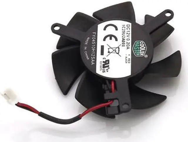 Alt view image 6 of 7 - FY04510H12SAA 45mm 39*39*39mm 12V 0.2A 2Wire 2Pin For MSI R6450 6570 6670 V5 Graphics Card Cooler Cooling Fan