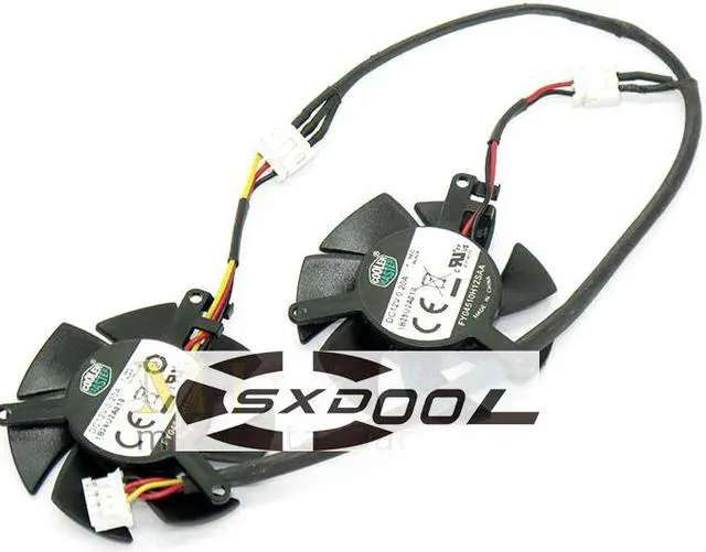 Main image of For MSI R6450 6570 6670 Blizzard V5 graphics card fan 45mm,Hole distance: 39*39*39mm (2P&3P with one point and two connections) wiring cooler master FY04510H12SAA 12V 0.20A