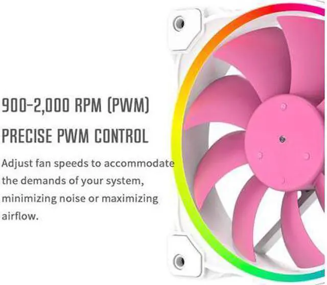Alt view image 3 of 7 - CPU Fans & Heatsinks  ID-COOLING PINKFLOW 240 CPU Water Cooler 5V Addressable RGB AIO Cooler 240mm CPU Liquid Cooler 2X120mm RGB Fan, Intel 115X/2066, AMD TR4/AM4 (Remote Controller is Included)