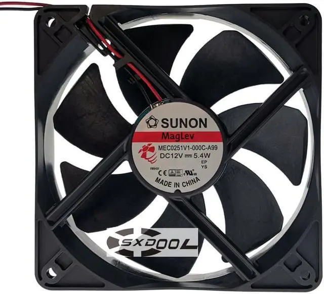 Alt view image 2 of 5 - SUNON 120mm 12025  EEC0251B1-000C-A99 DC12V 5.4W 3100RPM cooling fan