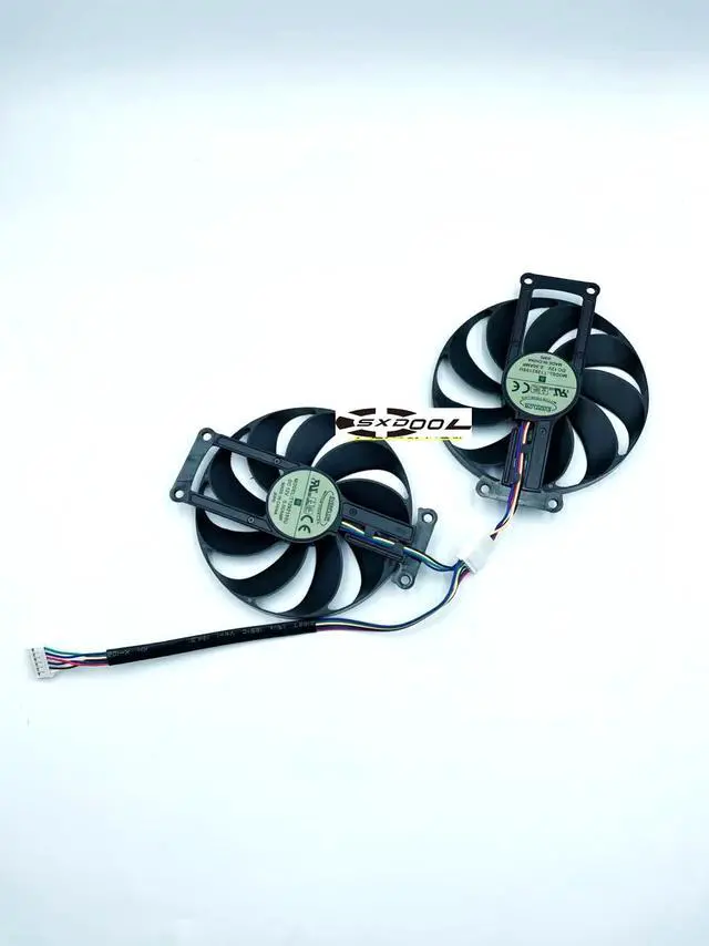 Alt view image 4 of 5 - 87MM T129215BU DC12V 050AMP Graphics card fan for ASUS GTX1660 O6G GAMING  1660Ti/S RTX2060 2070 daul fan Long bracket style