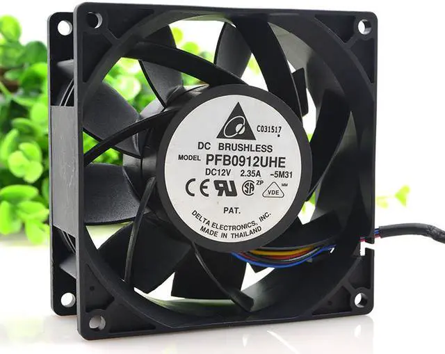 Main image of Delta PFB0912UHE DC 12V 2.35A 90x90x38mm 9cm 3 Lines PWM Cooling Fan